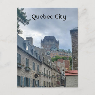 Historisches Viertel von Quebec City Feiertagspostkarte