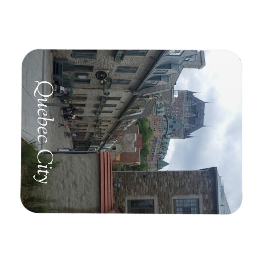 Historisches Viertel von Quebec City Magnet (Horizontal)