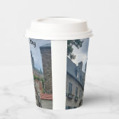 Historisches Viertel von Quebec City Pappbecher (Links)