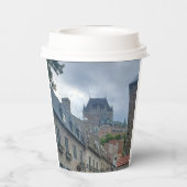 Historisches Viertel von Quebec City Pappbecher (Rückseite)