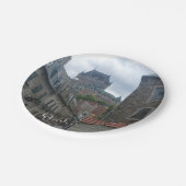 Historisches Viertel von Quebec City Pappteller (Schrägansicht)