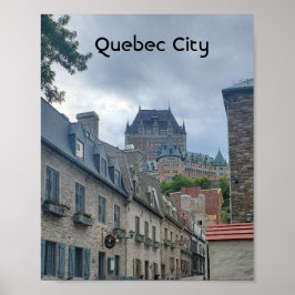 Historisches Viertel von Quebec City Poster