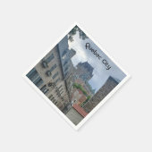 Historisches Viertel von Quebec City Serviette (Ecke)