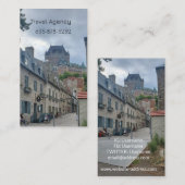 Historisches Viertel von Quebec City Visitenkarte (Vorne/Hinten)