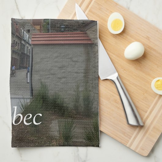 Historisches Viertel von Quebec Geschirrtuch (Viertel Falte)