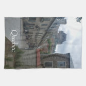 Historisches Viertel von Quebec Geschirrtuch (Horizontal)