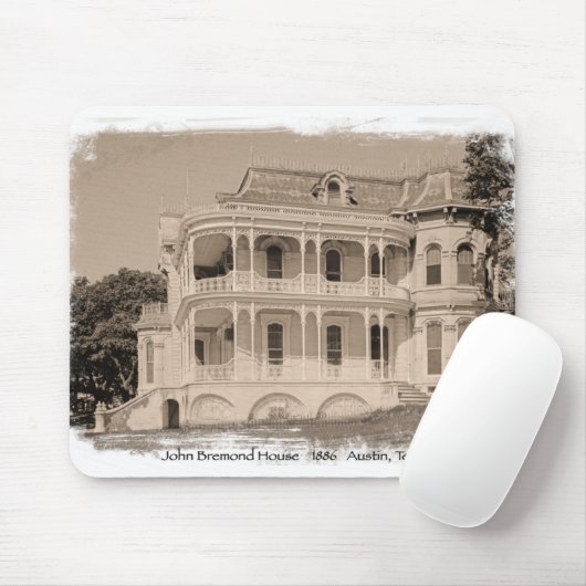 Historisches viktorianisches Haus in Austin Mousepad (Mit Mouse)