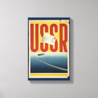 Historisches Vintages Reiseplakat der UdSSR