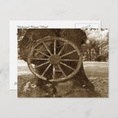 Historisches Wagenrad Postkarte (Vorne/Hinten)