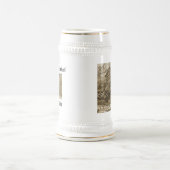 Historisches Wasserrad Bierglas (Mittel)