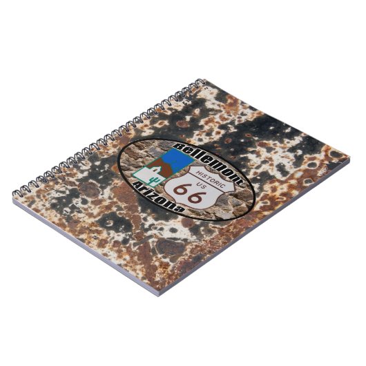 Historisches Weg 66 ~ Bellemonte, Arizona Notizblock (Linke Seite)