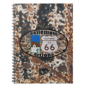 Historisches Weg 66 ~ Bellemonte, Arizona Notizblock