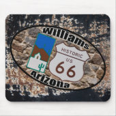 Historisches Weg 66 ~ Williams, Arizona Mousepad (Vorne)
