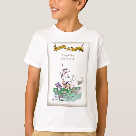 Historisches Yorkshire-Grille 'behalten calm T-Shirt (Vorderseite)