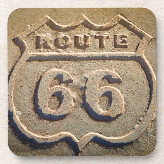 Historisches Zeichen des Weges 66, Arizona Getränkeuntersetzer (Vorderseite)