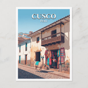 Historisches Zentrum von Cusco Peru Reise Geschenk Postkarte