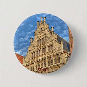 Historisches Zentrum von Gent, Belgien Button