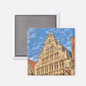Historisches Zentrum von Gent, Belgien Magnet (Vorderseite/Rückseite)