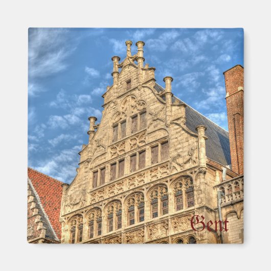 Historisches Zentrum von Gent, Belgien Magnet (Vorne)