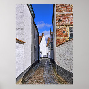 historisches Zentrum von Kortrijk, Belgien Poster