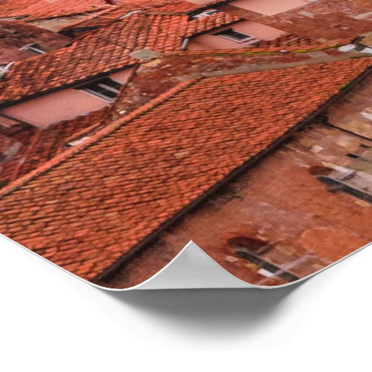 Historisches Zentrum von Lucca, Italien Poster (Ecke)