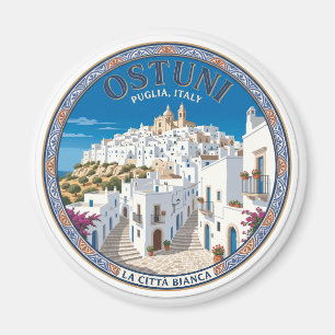 Historisches Zentrum von Ostuni Italien Magnet