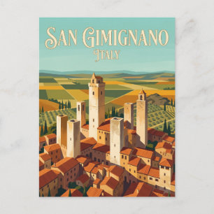 Historisches Zentrum von San Gimignano Italien Postkarte