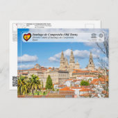 Historisches Zentrum von Santiago de Compostela Postkarte (Vorne/Hinten)