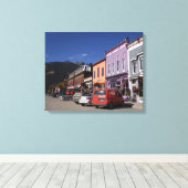 Historisches Zentrum von Silverton Colorado Leinwanddruck (Insitu (Holzboden))