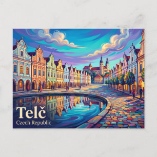 Historisches Zentrum von Telč Tschechien Postkarte