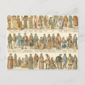 Historisches Ziviles Kleid Postkarte (Vorderseite)