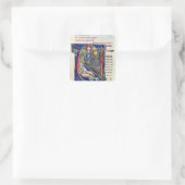 Historisiert anfänglich "V" oder "U" Quadratischer Aufkleber (Tasche)