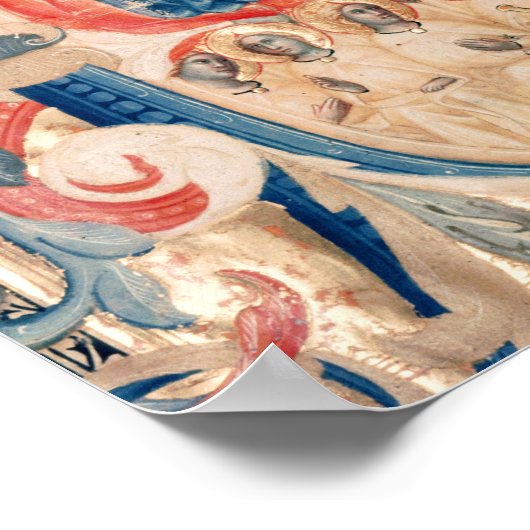 Historisierte erste 'B', die die Dreifaltigkeit da Poster (Ecke)