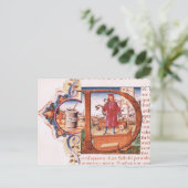 Historisierte erste 'D' mit einem Apotheker Postkarte (Stehend Vorderseite)