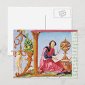 Historisierte erste 'L', die Pliny der Postkarte (Vorne/Hinten)