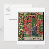 Historisierte erste "M" mit der Darstellung der An Postkarte (Vorne/Hinten)