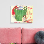 Historisierte erste "Q" mit den Aufzügen Leinwanddruck (Insitu (Wohnzimmer))