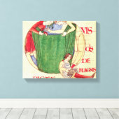 Historisierte erste "Q" mit den Aufzügen Leinwanddruck (Insitu (Holzboden))