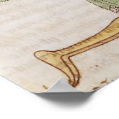 Historisierte erste 'S', die einen Mann darstellen Poster (Ecke)