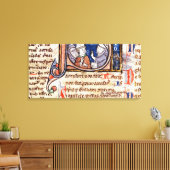 Historisierte erste 'S' mit Papst Gregory Leinwanddruck (Insitu (Wohnzimmer))