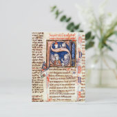Historisierte erste 'S' mit Papst Gregory Postkarte (Stehend Vorderseite)