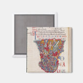 Historisierte erste 'V' mit einer Szene Magnet (Vorderseite/Rückseite)