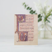 Historisierte Initialen "P" Postkarte (Stehend Vorderseite)