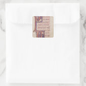 Historisierte Initialen "P" Quadratischer Aufkleber (Tasche)