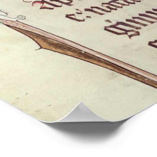 Historisierte Initialen "U" und "I" Poster (Ecke)