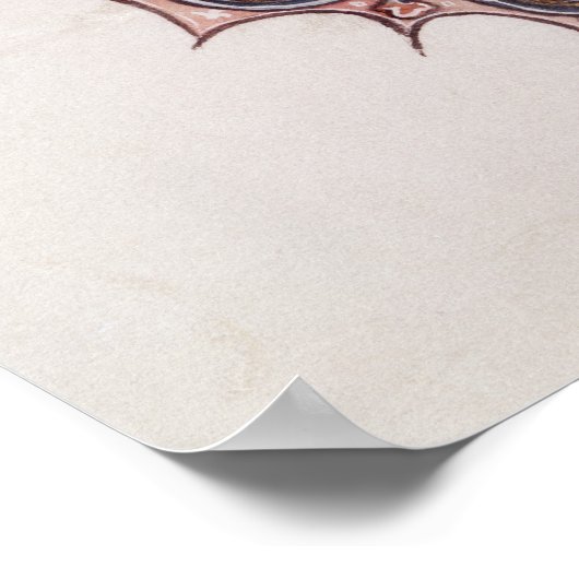 Historisierter anfänglicher 'L', der den Baum von Poster (Ecke)