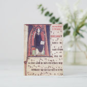 Historisierter Anfangswert "A" Postkarte (Stehend Vorderseite)