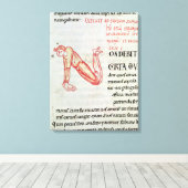 Historisierter Anfangswert "N" Leinwanddruck (Insitu (Holzboden))