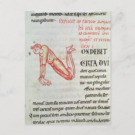 Historisierter Anfangswert "N" Postkarte (Vorderseite)