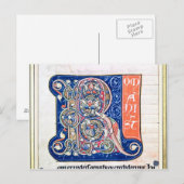 Historisierter Anfangswert "R" 2 Postkarte (Vorne/Hinten)